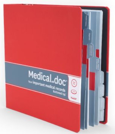 Sample organizing binder